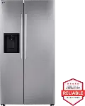 LS27T3230S LG 26.6 Cu Ft Side-By-Side Refrigerator - Stainless Steel