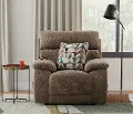 762820-7/1963-19 Joya Mushroom Tan Power Recliner with Heat and Massage
