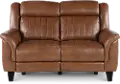 Kimball Caramel Power Reclining Loveseat