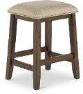 Zoey Natural Brown Counter Height Stool