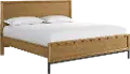 Newport Natural Oak King Platform Bed
