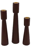 Velma 8 Small Brown Candle Holder