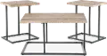 Albreane Gray and Brown Tables, Set of 3