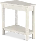 Wedge Light Gray Chairside Table
