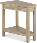 Wedge Wheat Beige Chairside Table