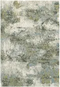 Evolution 8 x 11 Blue Green Area Rug