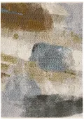 Hayden 8 x 11 Modern Beige and Rust Area Rug