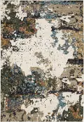 Evolution 8 x 10 Ivory Multicolor Area Rug