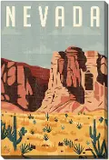 Nevada Orange, Yellow, Brown Canvas