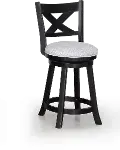 Kipper Black Counter Height Swivel Pub Stool
