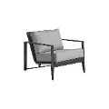 Aragon Blue and Gray Patio Lounge Chair