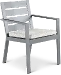 Gibraltar Gray and Beige Dining Chair