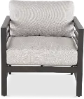 Luca Beige and Black Patio Club Chair