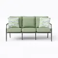 AAR01006P02 Thurston Gray and Green Patio Sofa