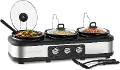 Complete Cuisine Triple 2.5 Quart Slow Cooker and Buffet Server
