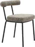 Roccapiemonte Green Tweed Dining Chair