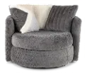 Hendrix Gray Swivel Chair