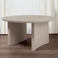 Cassie Weathered Beige Round Dining Table