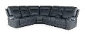 Conway Slate Gray 6 Piece Power Reclining Sectional with Audio System