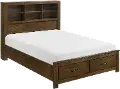 Summit Oak Brown King Storage Bed