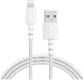 ANKER 6' Powerline Select+ Braided USB-A to Lightning Cable - White