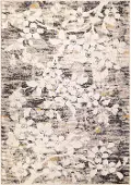 9501/ASIAN-GRDN/PEW-7.10X10.10 Studio 8 x 11 Asian Garden Pewter Brown Area Rug