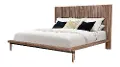 Tranquility Walnut Brown Queen Platform Bed