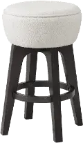 Sudbury Off White and Dark Brown Bar Stool