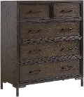 Wallburg Dark Brown Chest of Drawers