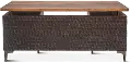 Santa Cruz Antique Bronze and Brown Office Desk