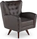 Harlow Brown Decoy Swivel Chair