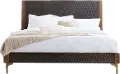 Santa Cruz Antique Bronze and Brown King Bed