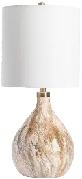 Russo 32.75 Beige Table Lamp