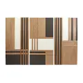 Brown Wooden Wall Decor, Set of 3
