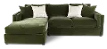 Moss Green 2 Piece Sectional