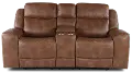 Montana Mocha Brown Power Reclining Loveseat