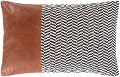 Fiona Black and Brown Lumbar Pillow