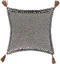 Fiona II Brown Leather Accent Pillow