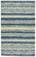 2569RS05000800440 Avanti-Kelim 5 x 8 Alpine Blue Area Rug