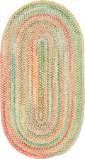 0450VS05000800150 Cutting Garden 5 x 8 Buttercup Oval Area Rug