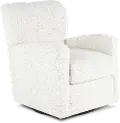 Spruce Off-White Swivel Accent Chair