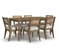 5580-317 Brentwood Light Oak Rectangular Table and 6 Chairs