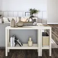 Parsons White Sofa Table, Set of Two