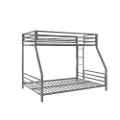 Coen Silver Metal Twin over Full Bunk Bed