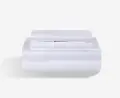 BGS199355 BedGear White Hyper Cotton Split-Head Queen Sheet Set