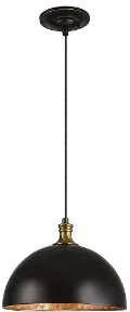 Placuna Bronze 1 Light Pendant
