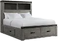 Wade Gray Full Storage Bed