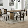 Roatan Natural Pine 5 Piece Dining Set
