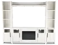 Finnegan White Fireplace Entertainment Center