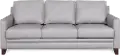 Stanton Gray Leather Sofa